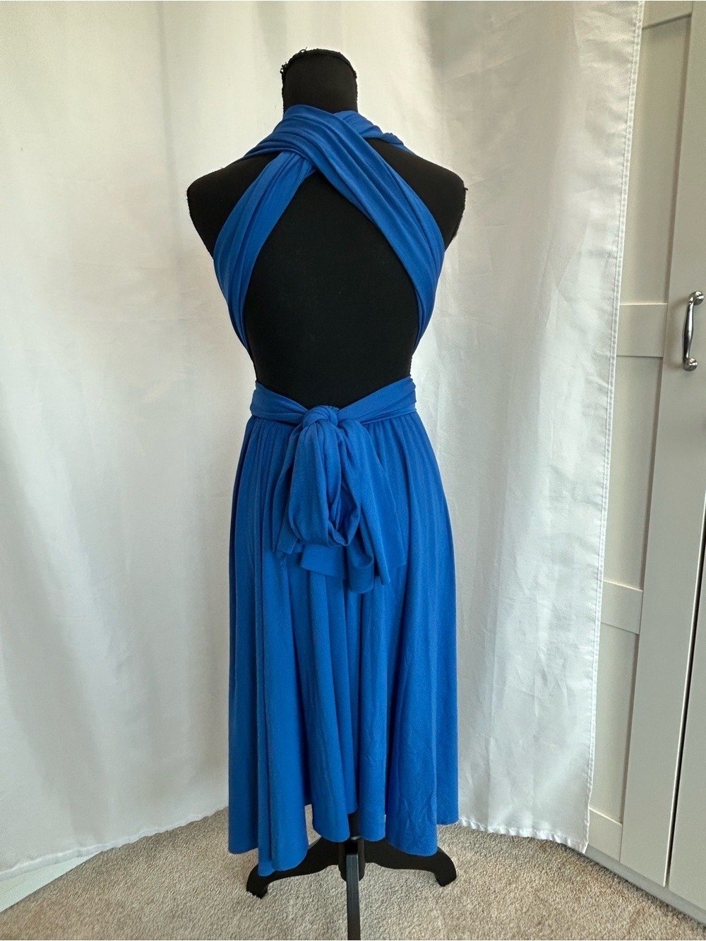 Royal Blue Infinity Convertible High-Low Dress Multiway Wrap Style - Picture 5 of 6